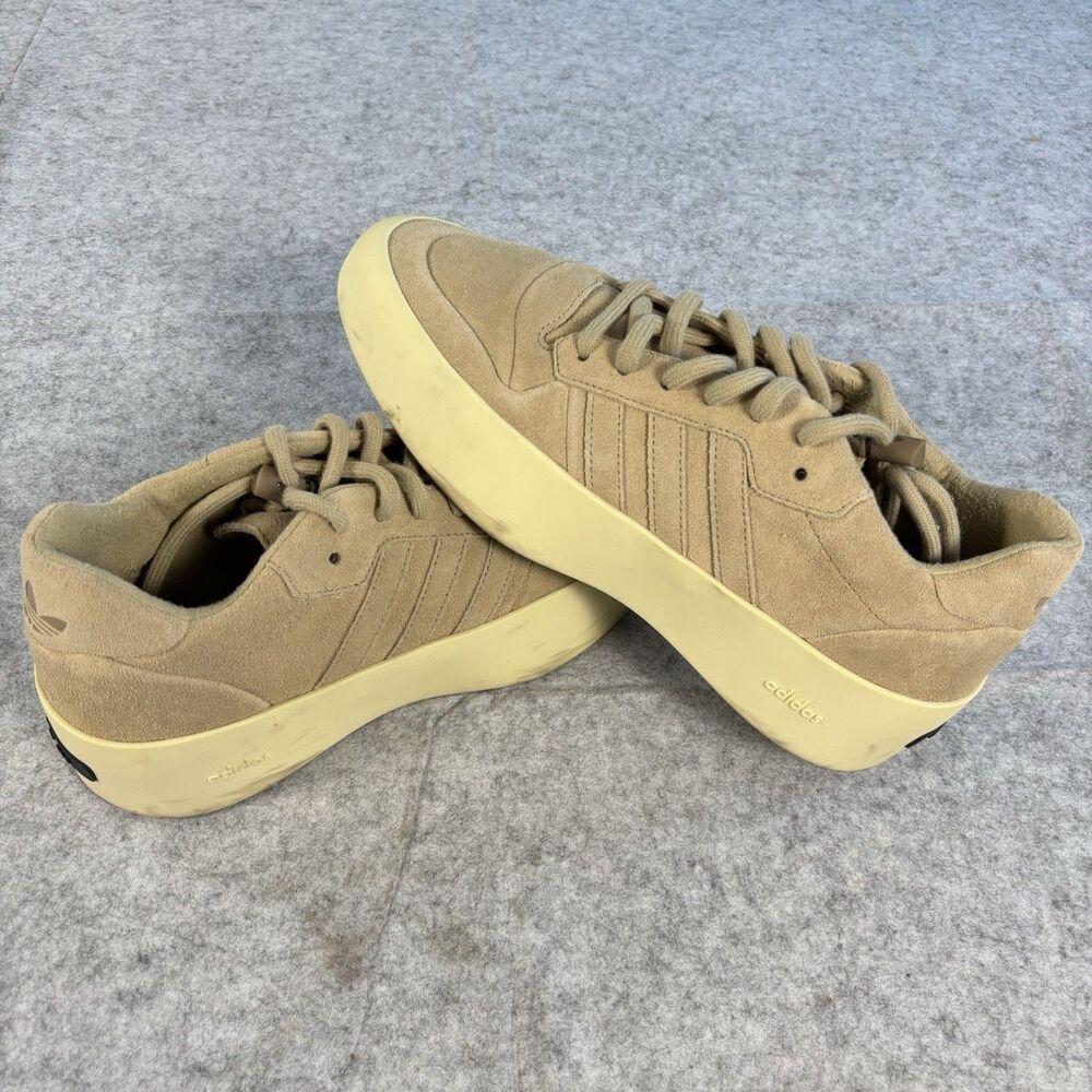 IE6213 - Mens 9.5 / Womens 10.5 - Adidas x Fear of God Athletics '86 Lo Clay EUC